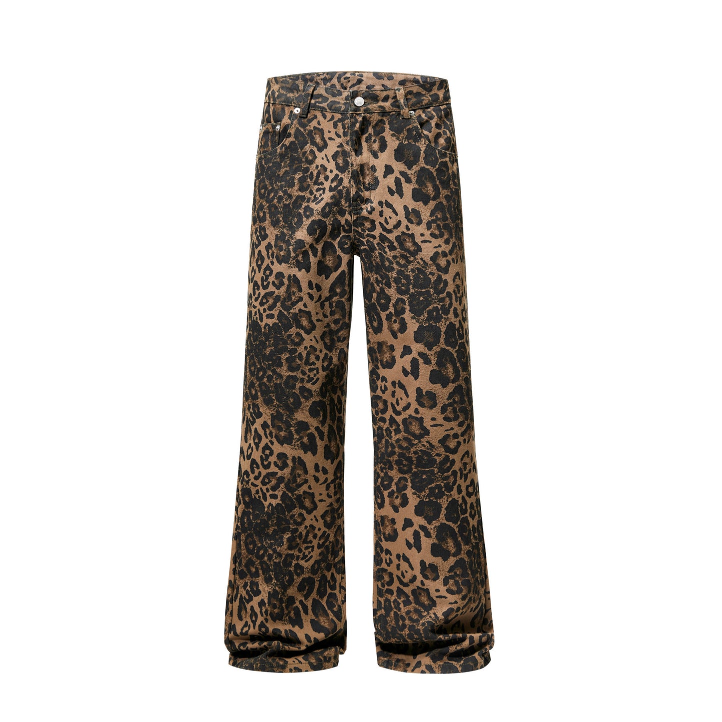 American Vintage Leopard Print Jeans