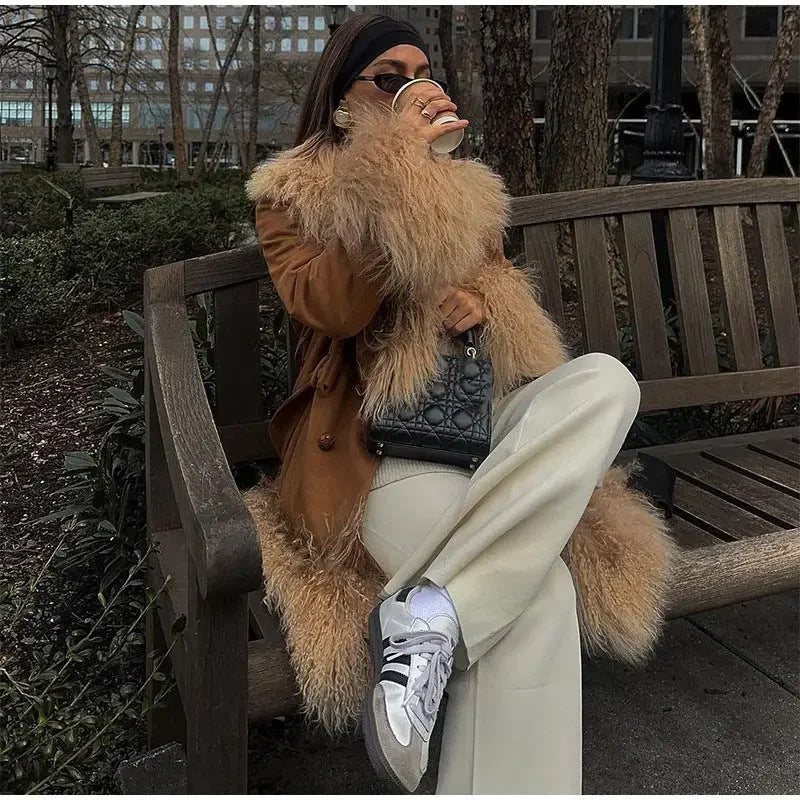 Retro Street Mid-length Comfortable Coat