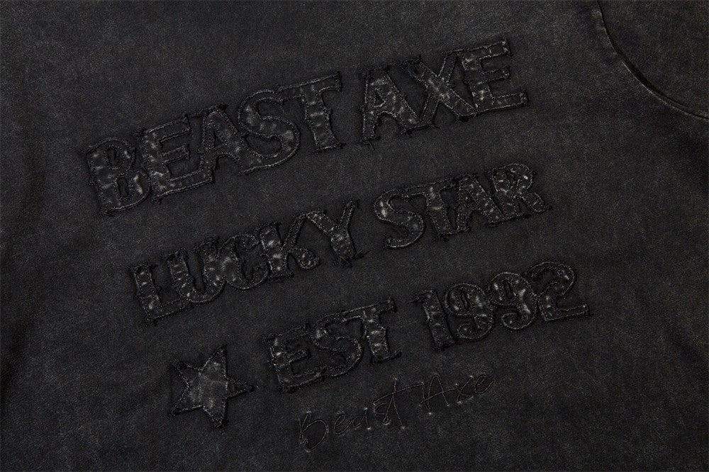 T-shirt homme ample, effet usé et délavé, style High Street