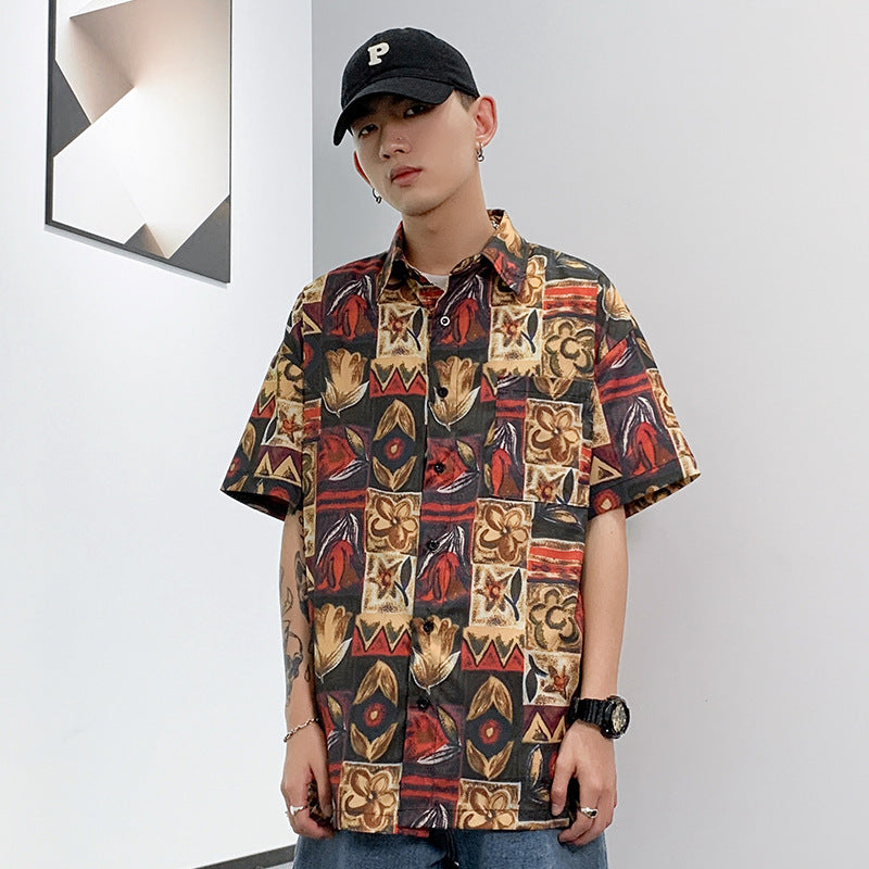 Men's Thin Fashion Casual Short Sleeve Shirt