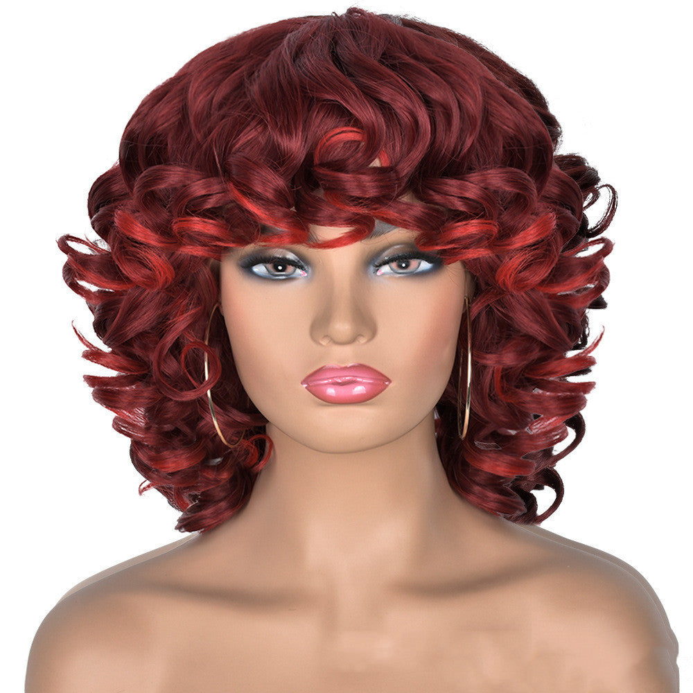 Gradient Roman Volume Full Head Cover Wig