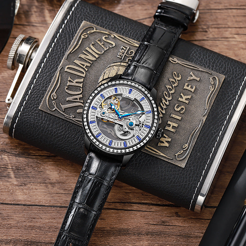 Luxury Zircon Fashion Waterproof Mechanical Watch