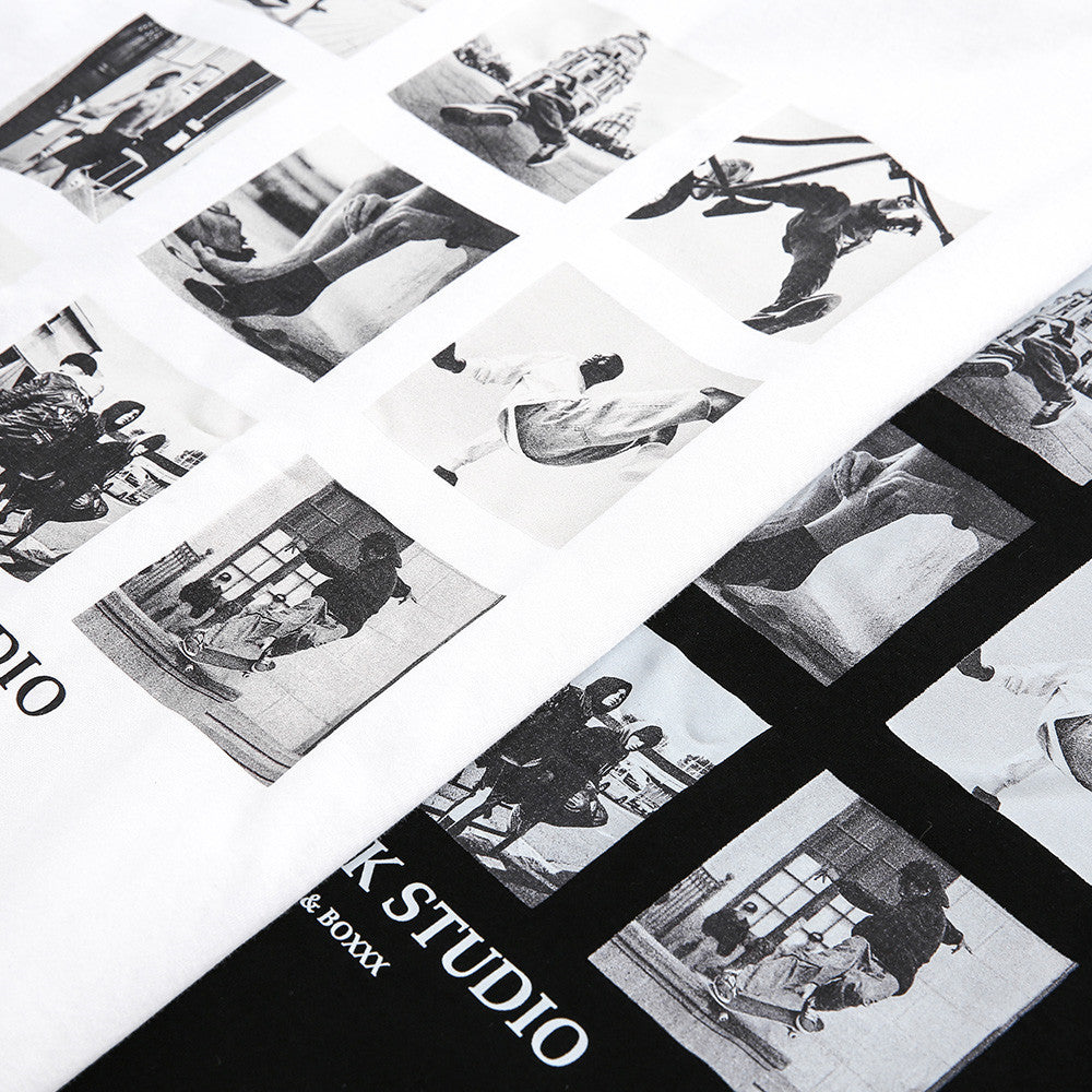 T-shirt à manches courtes imprimé Jiugongge pour hommes