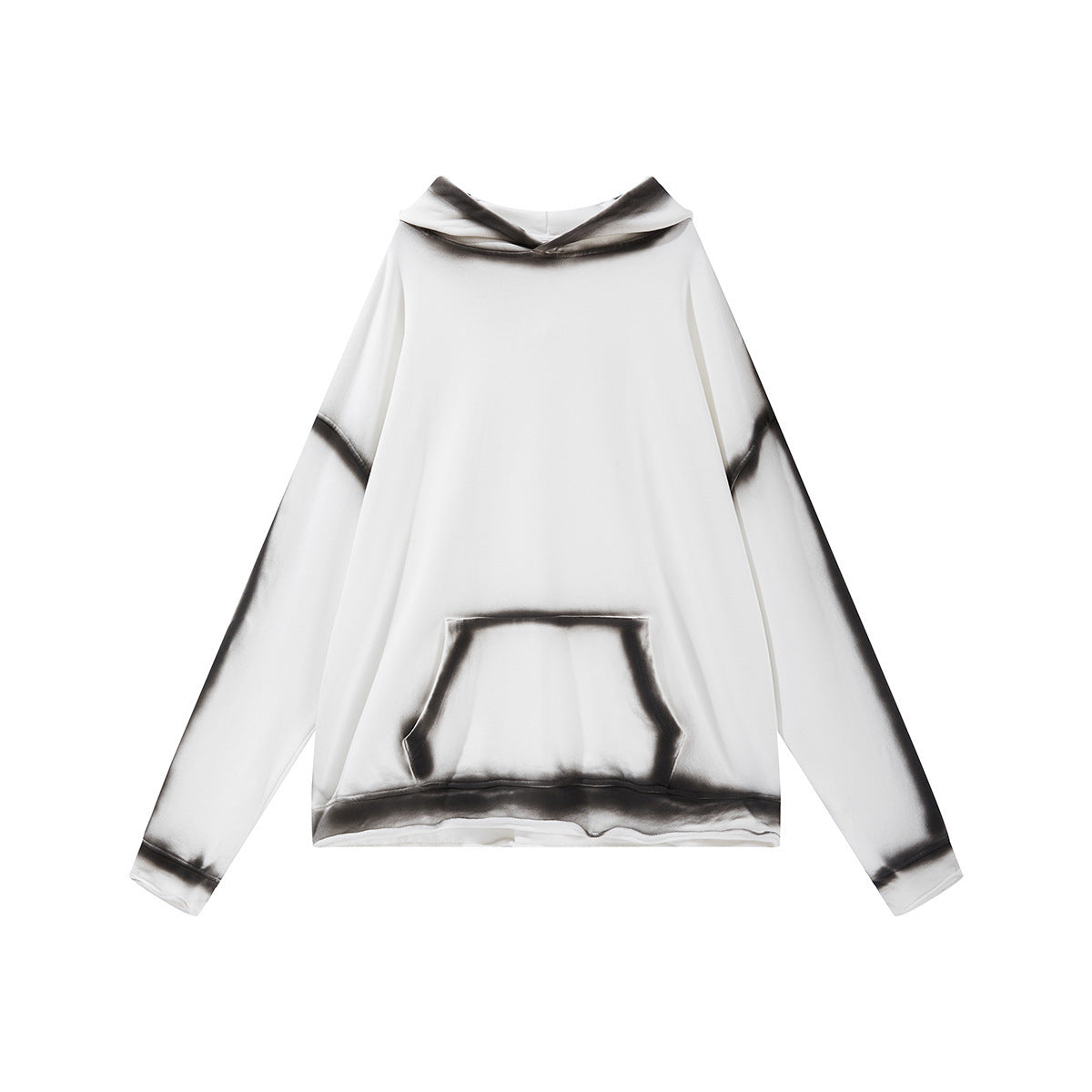 Giacca con cappuccio a getto d'inchiostro con graffiti Bone Structure, colore scuro