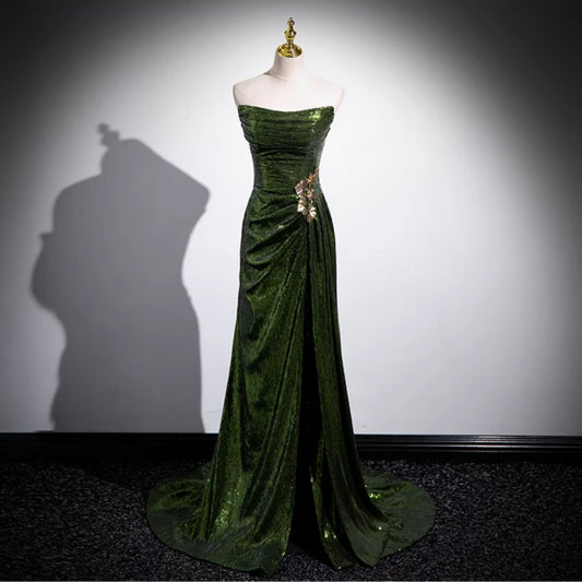 French Evening Women's Slim Bridal Slimming Evening Dress