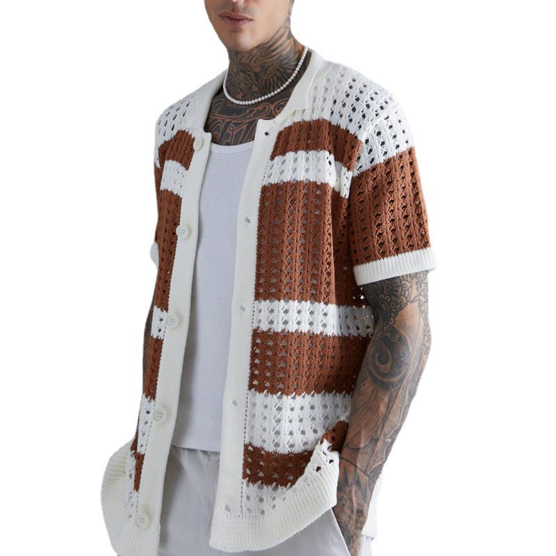 Fashion Casual Solid Color Slim Fit Top