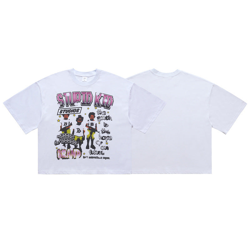 T-shirt à manches courtes Original Street avec imprimé pistolet