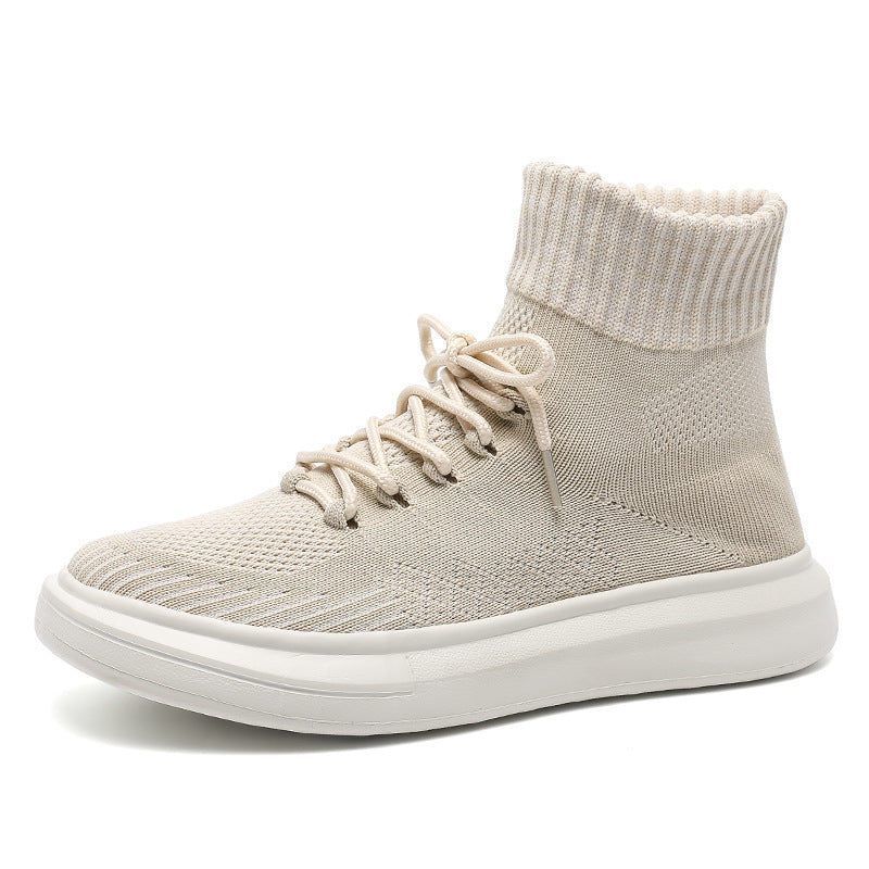 Fly-knit Socks Shoes Stretch Casual Shoes Breathable