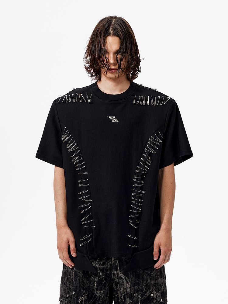 T-shirt à manches courtes et épaules rembourrées pour garçon