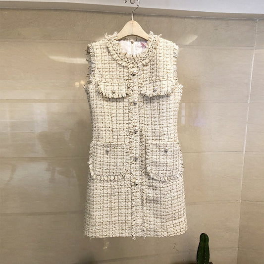 Robe Kafuu au tempérament rétro, coupe ajustée