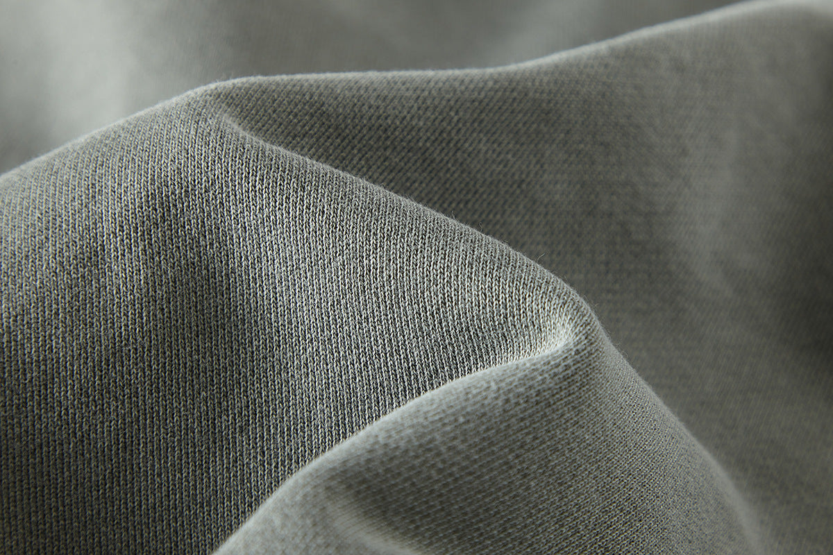 Felpa stampata con cappuccio largo