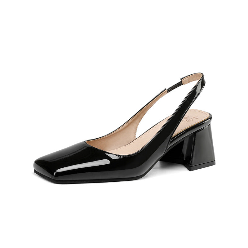 Women's Square Toe Fresh Slip-on Sandals