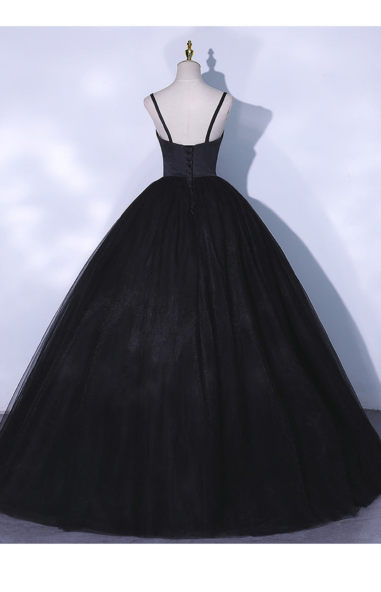 Robe de scène noire pour femme