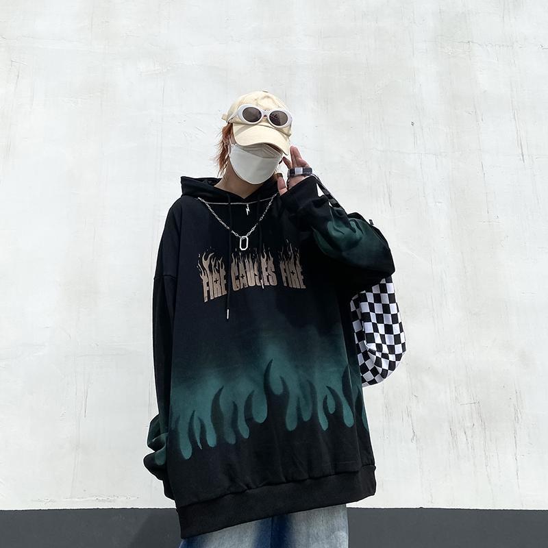 Sweat à capuche style hip-hop pour homme, coupe ample