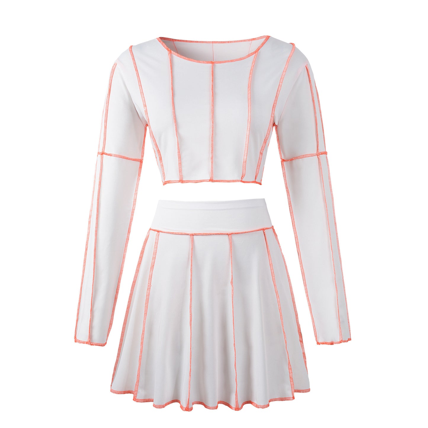 Tailleur mini-jupe plissée