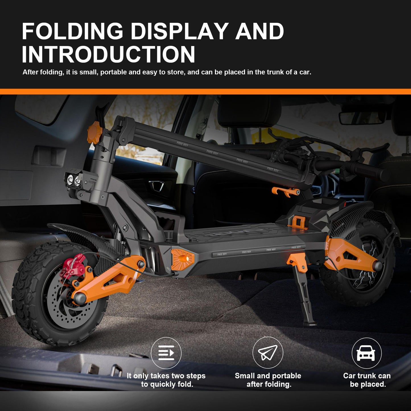 High-speed, Long-range Electric Folding Scooter