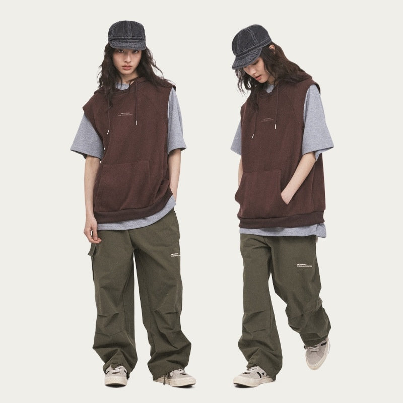 Gilet de couple américain de grande rue, marque de mode extérieure, mode rétro