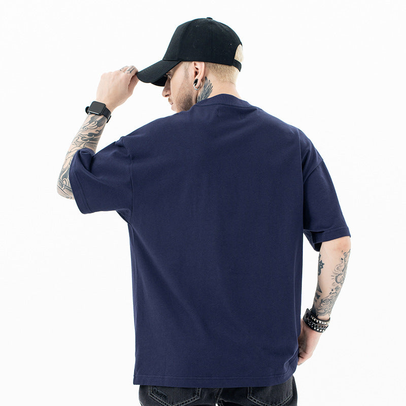 Fashion Brand Fun Pocket Decoration Gender-free Loose Short Sleeve