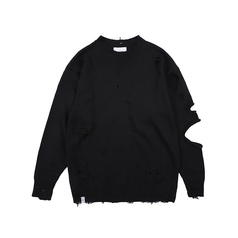 Ripped Street Loose Sportsman Knitwear Men's Sweater