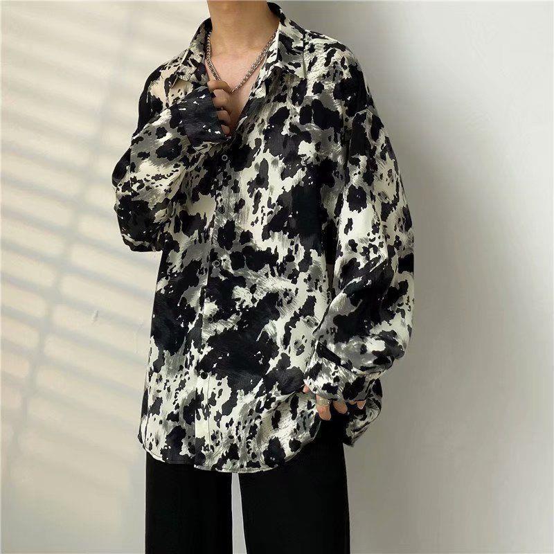 Loose Vintage Floral Shirt Long Sleeve