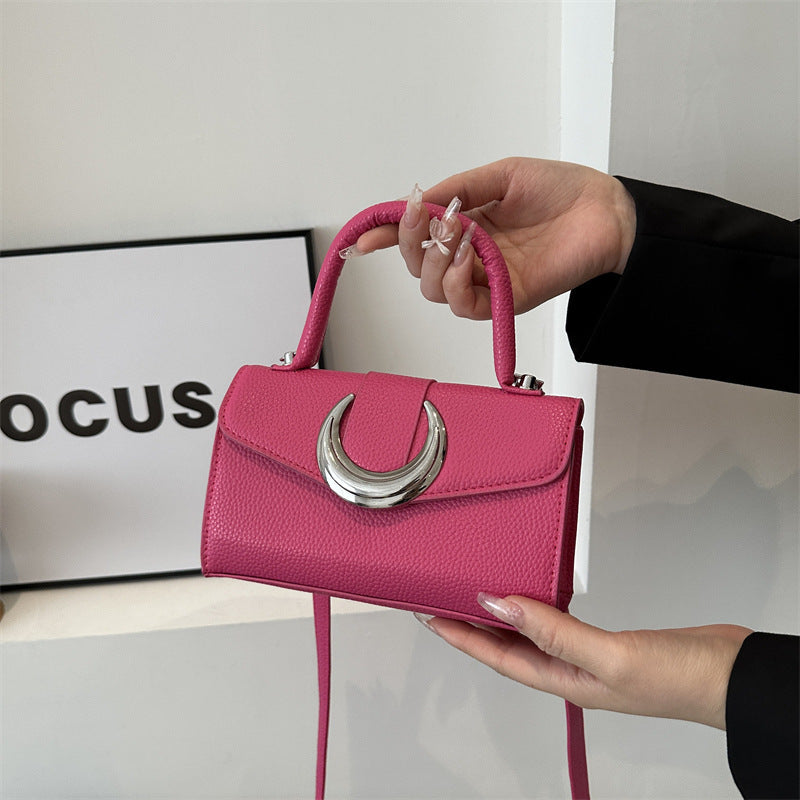 Borsa a tracolla alla moda, stile retrò, da donna