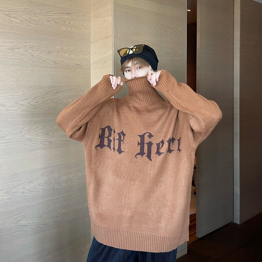 Knitted Sweater Retro Base With Knitted Sweater