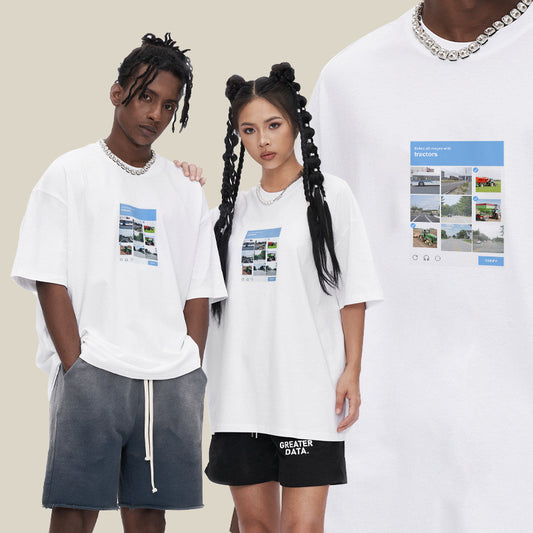 Fashion Personality Short-sleeved Shirt For Men