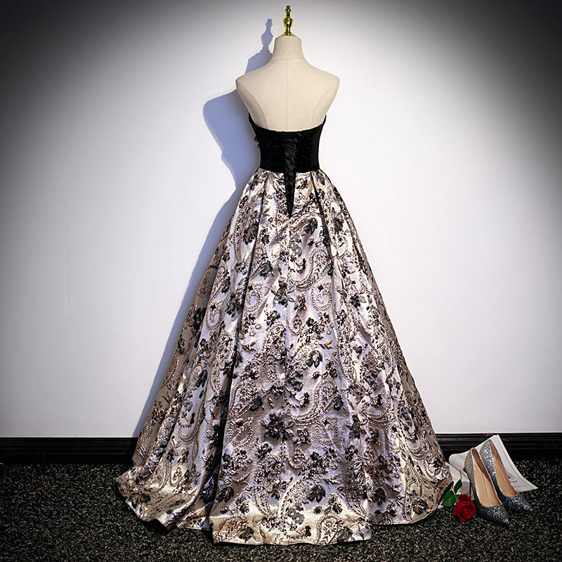 Robe de soirée princesse à manches bouffantes, costume de banquet