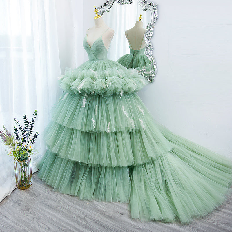 Robe de soirée verte haut de gamme de Niche