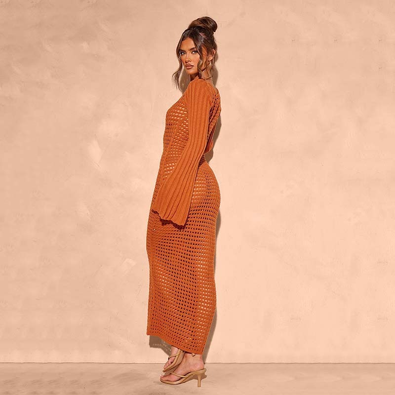 Costume da bagno bikini da spiaggia in maglia con protezione solare