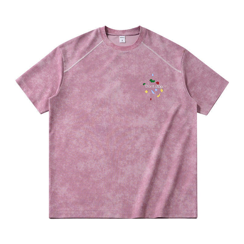 Snowflake Climbing Print Short-Sleeve T-Shirt