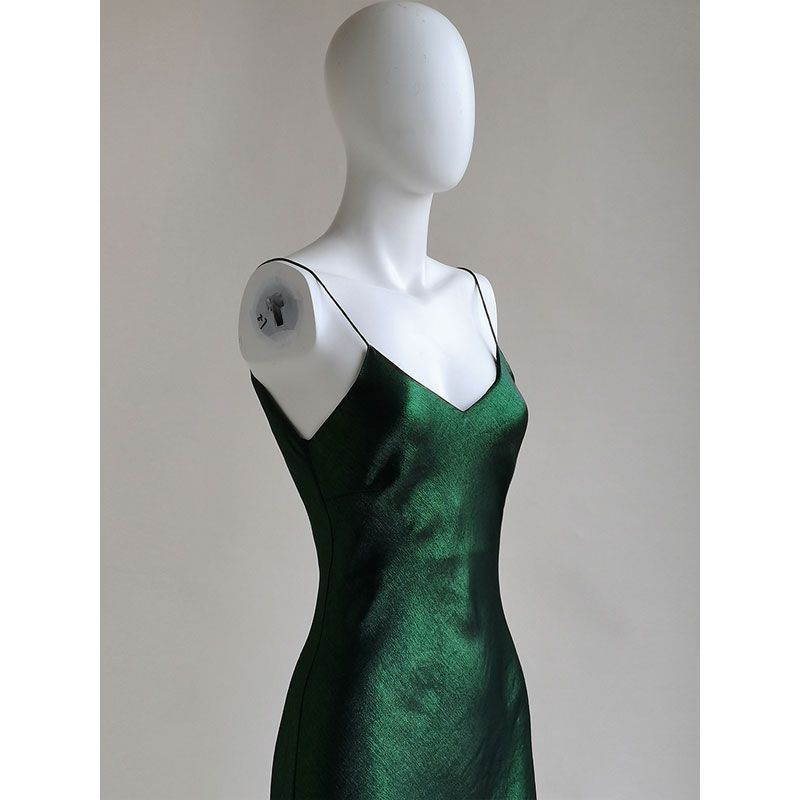 Robe sirène vert pierre New Mobao