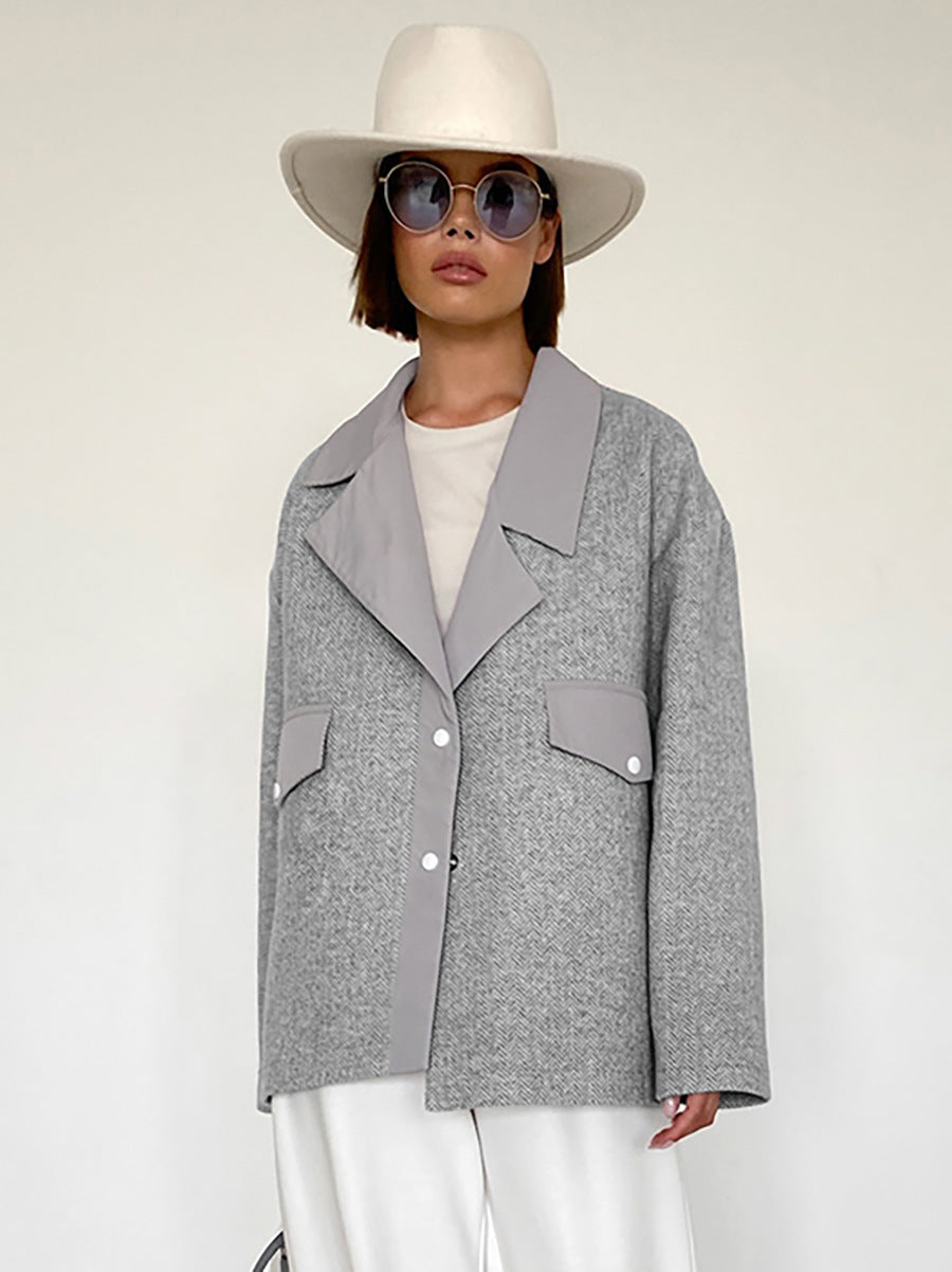 Fashion Fashionable Outerwear Woolen Coat