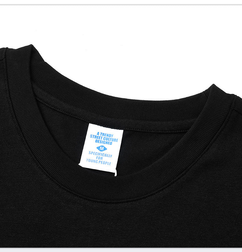 Retro Printed T-shirt Short Sleeve Men