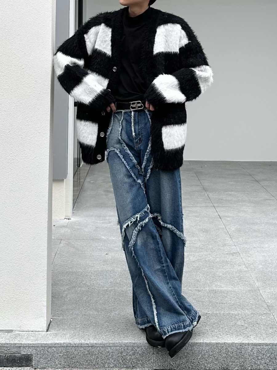 Jean délavé et vieilli Niche Heavy Industry pour homme