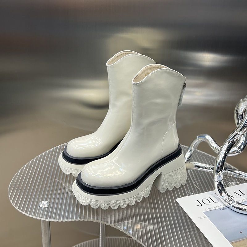 Thin Thick Heel Medium Boots