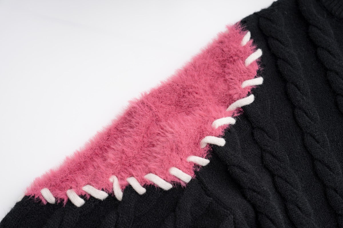 Men And Women Couple Crew Neck Casual Sweater