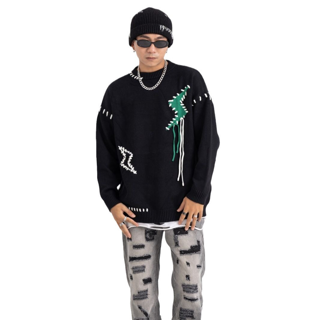 Pull décontracté à col rond