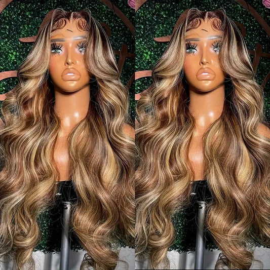 Front Lace Wig Medium Large Wave Long Curly Hair Full-head Wig Style