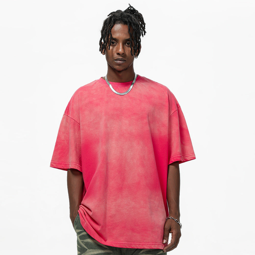 Monkey Wash Distressed Dirty Short Sleeve Men