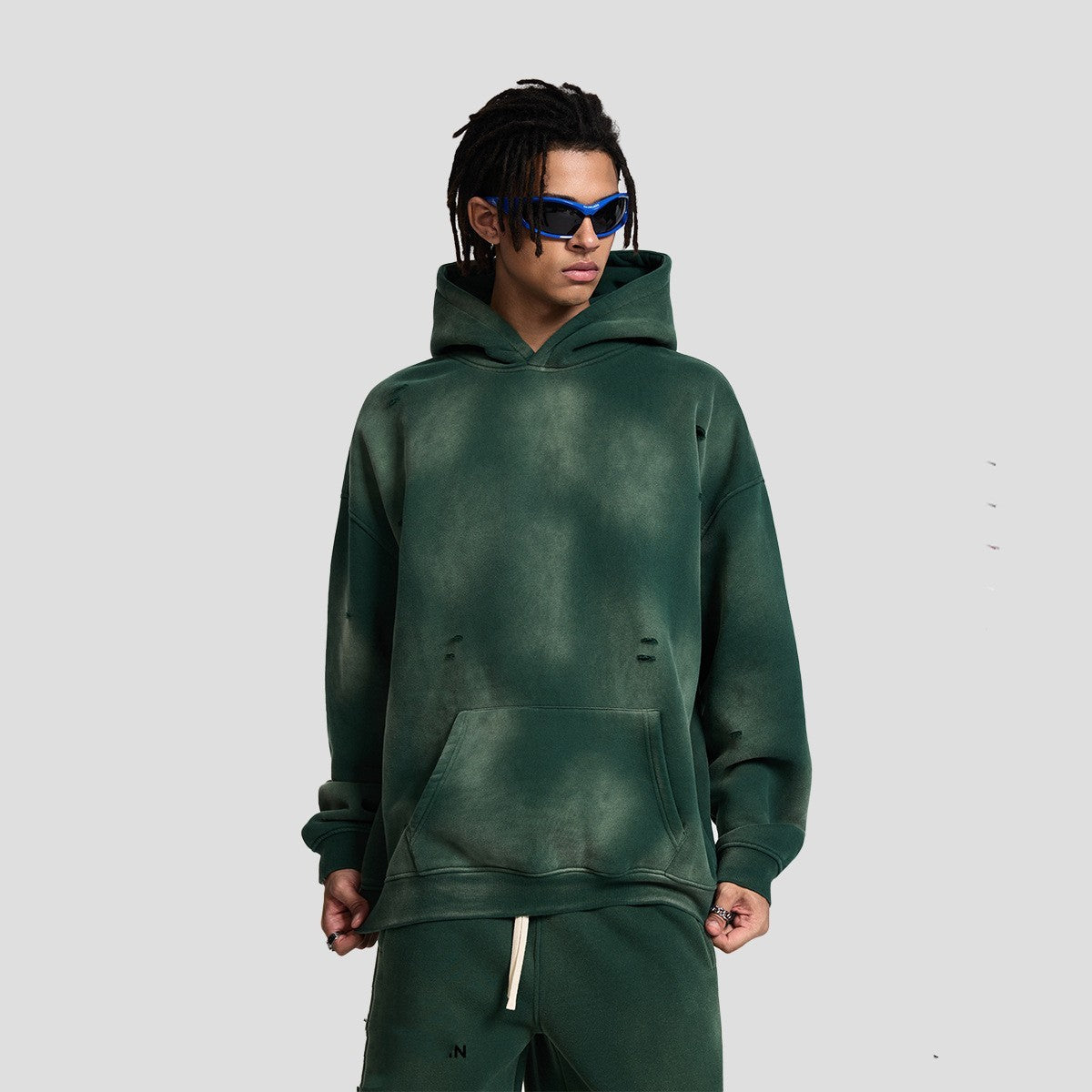 Sweater Loose Wash Worn-out Fleece