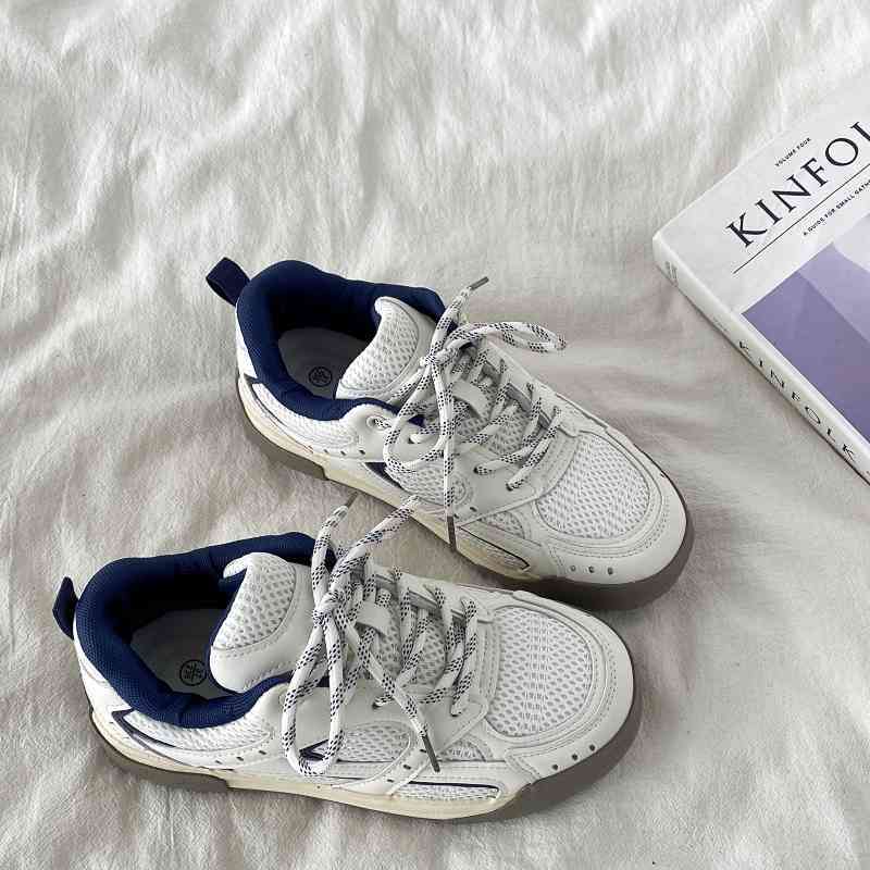 Scarpe da tavola traspiranti con plateau blu