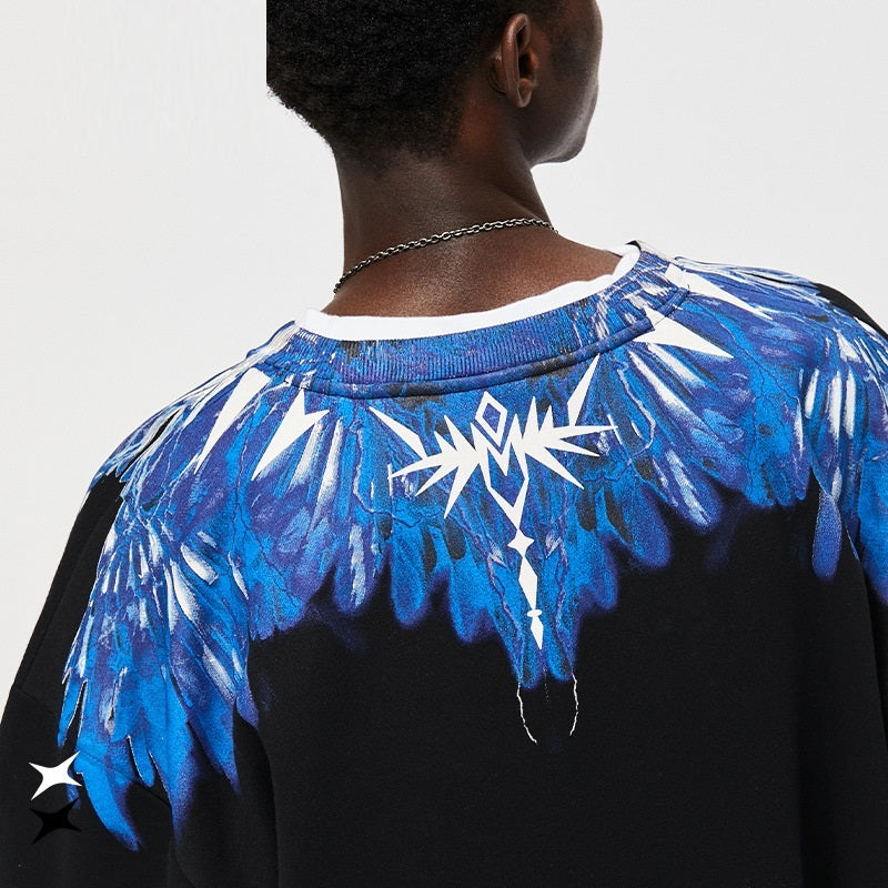 Nouveau pull à contraste de couleurs imprimé en peluche