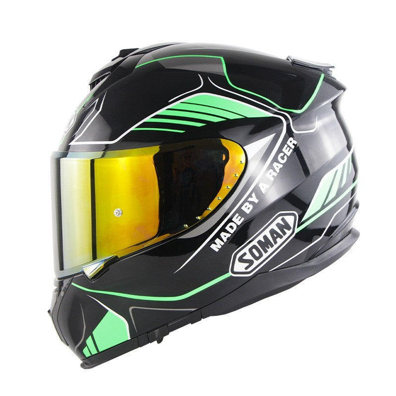 Motorrad-Integralhelm, Motorradhelm mit Doppellinse, Vollschutz