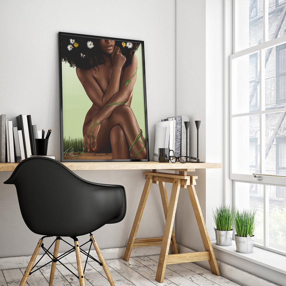 Lupita Nyong'o Decorative Canvas Painting Core Nordic HD Inkjet