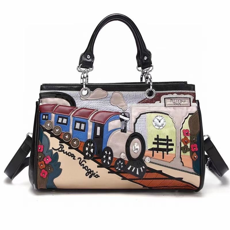 Bag Fashion Stitching Embroidery Embroidered Bag