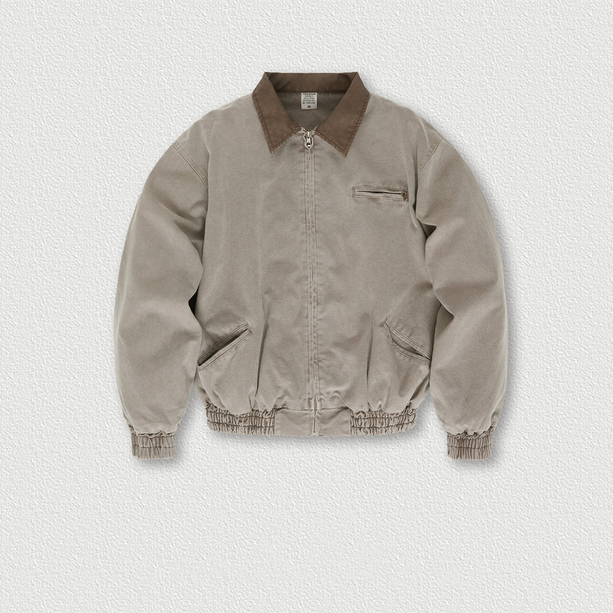 Men's And Women's Washed Vintage Old Lapel Jacket