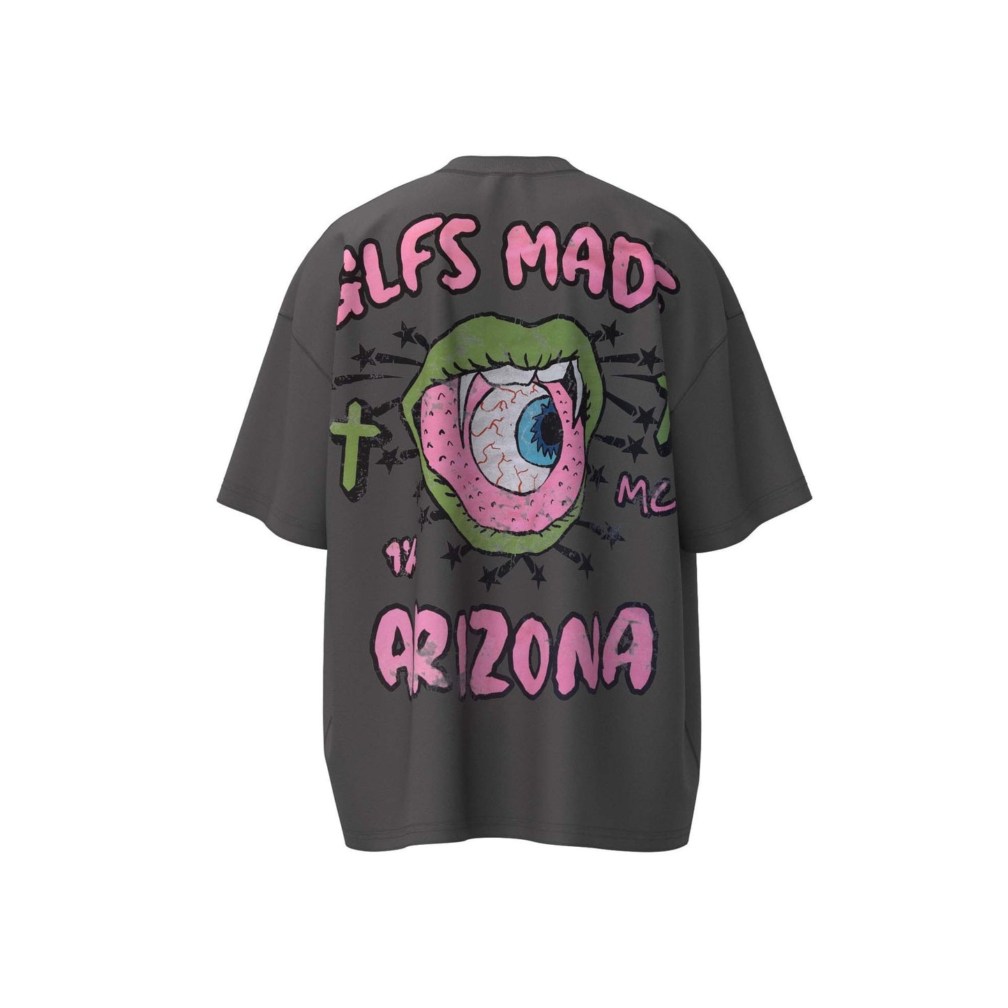 Creative Letters Printed Loose Casual Short-sleeved T-shirt