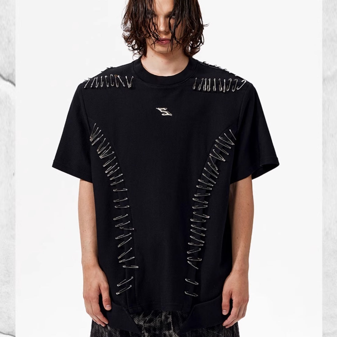 T-shirt à manches courtes et épaules rembourrées pour garçon