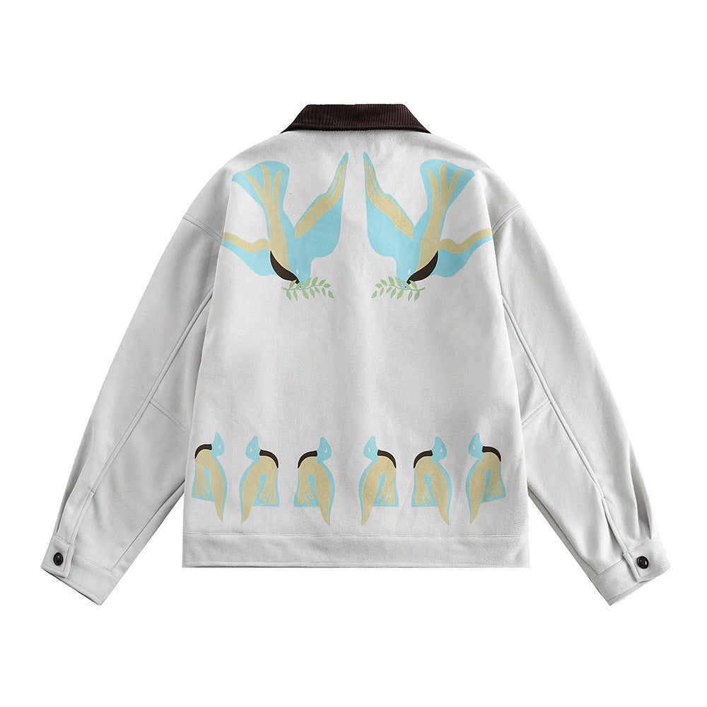 Stitching Contrast Color Jacket